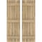 Ekena Millwork Americraft 5-Board, 3 Batten Exterior Real Wood Joined Board-n-Batten Shutters, ARW401BB518X77UNH, PR ARW401BB518X77UNH - alternate 1